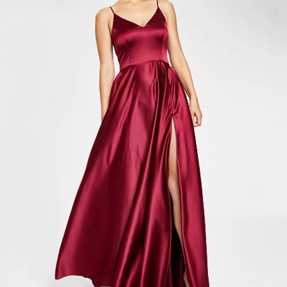 B Darlin Women's Burgundy and Red Dress
